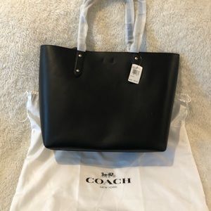 NWT Coach tote bag, black